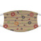 Chevron & Fall Flowers Cloth Face Mask (T-Shirt Fabric)