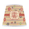 Chevron & Fall Flowers Poly Film Empire Lampshade - Front View