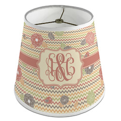 Chevron & Fall Flowers Empire Lamp Shade (Personalized)