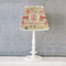 Chevron & Fall Flowers Poly Film Empire Lampshade - Lifestyle