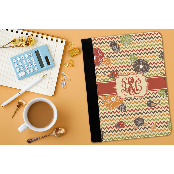 Chevron & Fall Flowers Medium Padfolio - LIFESTYLE (adult)