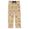 Chevron & Fall Flowers Mens Pajama Pants - Flat