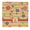 Chevron & Fall Flowers Microfiber Dish Rag - Front/Approval