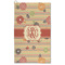 Chevron & Fall Flowers Microfiber Golf Towel (Personalized)