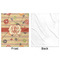 Chevron & Fall Flowers Minky Blanket - 50"x60" - Single Sided - Front & Back