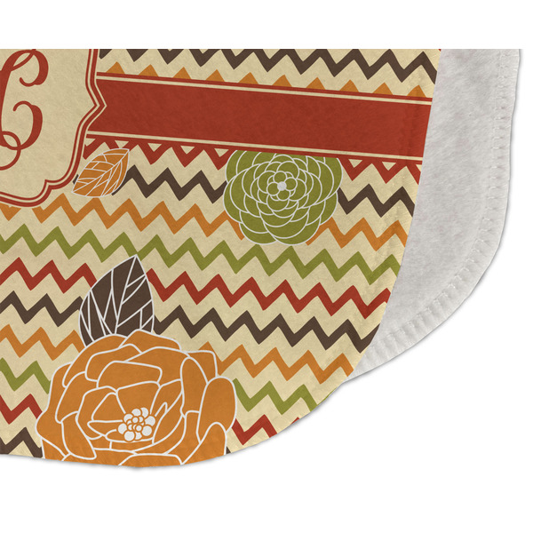 Chevron & Fall Flowers Old Burp Detail