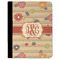 Chevron & Fall Flowers Padfolio Clipboards - Large - FRONT