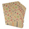 Chevron & Fall Flowers Binder Tab Divider - Set of 6 (Personalized)