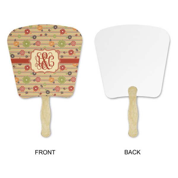 Chevron & Fall Flowers Paper Fans - Approval