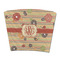 Chevron & Fall Flowers Party Cup Sleeve - without bottom (Personalized)