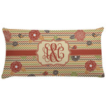 Chevron & Fall Flowers Pillow Case (Personalized)