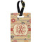 Chevron & Fall Flowers Personalized Rectangular Luggage Tag