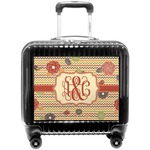 Chevron & Fall Flowers Pilot / Flight Suitcase (Personalized)