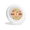 Chevron & Fall Flowers Plastic Party Appetizer & Dessert Plates - 6" (Personalized)