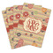 Chevron & Fall Flowers Playing Cards - Hand Back View