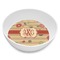 Chevron & Fall Flowers Melamine Bowl - 8 oz (Personalized)