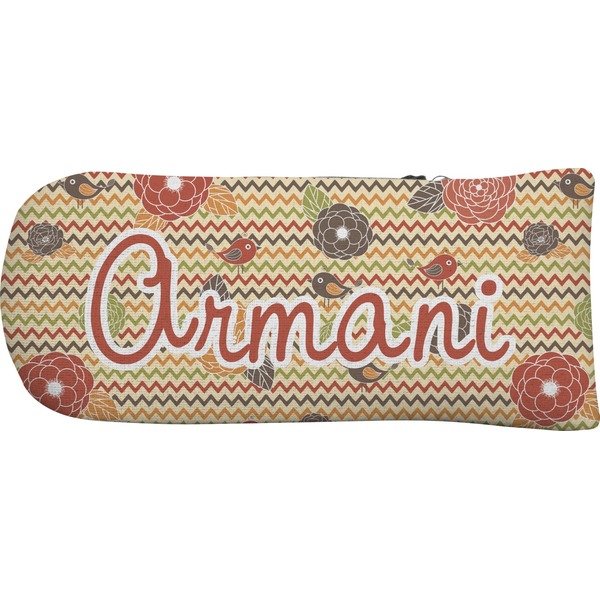 Chevron & Fall Flowers Putter Cover (Front)