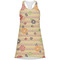 Chevron & Fall Flowers Racerback Dress - Large