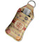 Chevron & Fall Flowers Sanitizer Holder Keychain - Large in Case