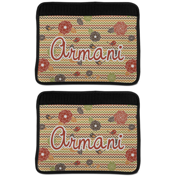 Chevron & Fall Flowers Seat Belt Cover (APPROVAL Update)