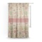 Chevron & Fall Flowers Sheer Curtain With Window and Rod