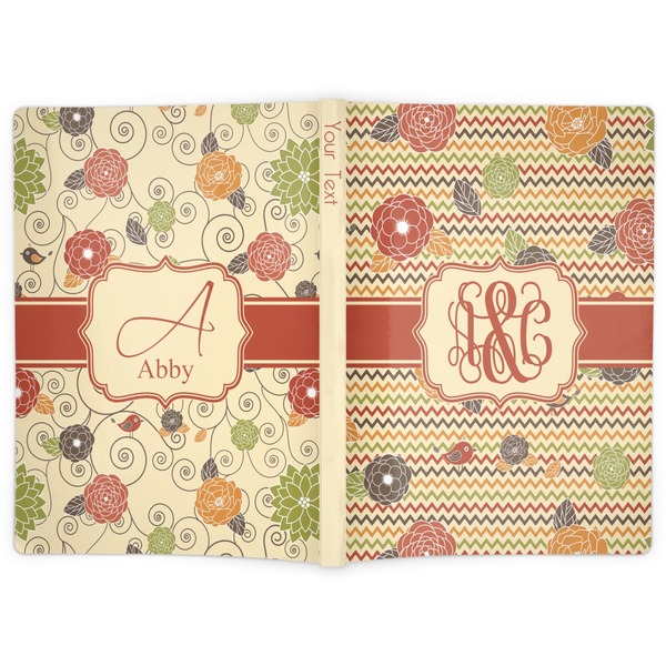 Chevron & Fall Flowers Soft Cover Journal - Apvl