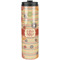 Chevron & Fall Flowers Stainless Steel Tumbler 20 Oz - Front