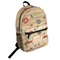 Chevron & Fall Flowers Student Backpack Front