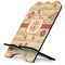 Chevron & Fall Flowers Stylized Tablet Stand - Side View