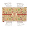 Chevron & Fall Flowers Tablecloth - 58"x102" (Personalized)