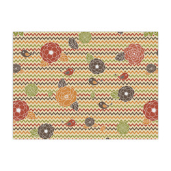 Chevron & Fall Flowers Large Tissue Papers Sheets - Heavyweight