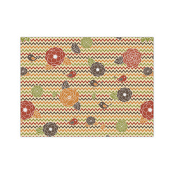 Chevron & Fall Flowers Tissue Paper Sheets - Medium - Heavyweight