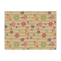 Chevron & Fall Flowers Large Tissue Papers Sheets - Lightweight