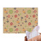 Chevron & Fall Flowers Tissue Paper Sheets - Main