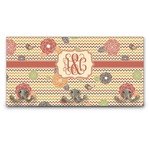 Chevron & Fall Flowers Wall Mounted Coat Rack (Personalized)