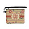 Chevron & Fall Flowers Wristlet ID Cases - Front