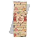 Chevron & Fall Flowers Yoga Mat Towel (Personalized)