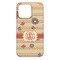 Chevron & Fall Flowers iPhone 13 Pro Max Case - Back