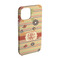 Chevron & Fall Flowers iPhone 15 Case - Angle
