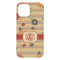 Chevron & Fall Flowers iPhone 15 Pro Max Case - Back