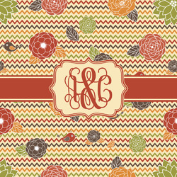 Chevron & Fall Flowers
