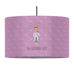 Doctor Avatar 12" Drum Pendant Lamp - Fabric (Personalized)