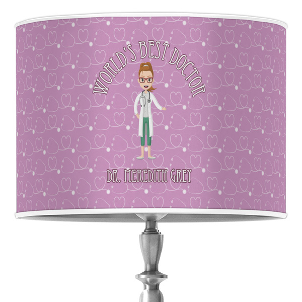 Custom Doctor Avatar 16" Drum Lamp Shade - Poly-film (Personalized)