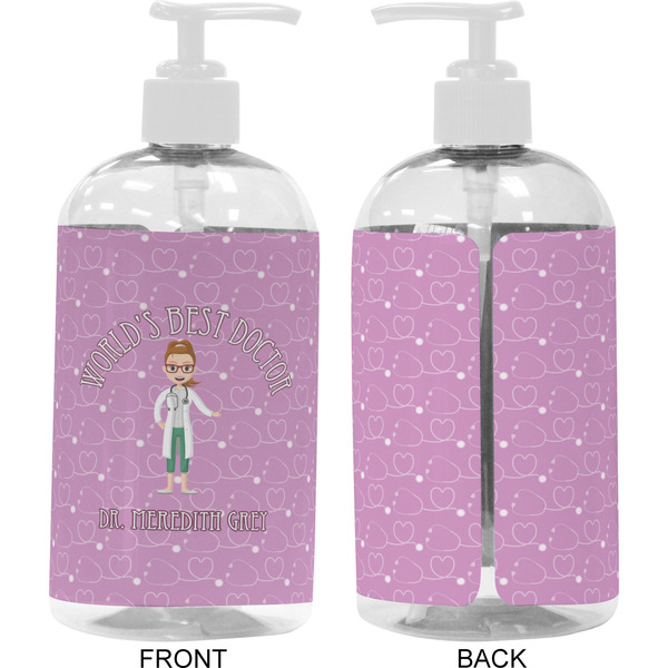 Doctor Avatar 16 oz Plastic Liquid Dispenser- Approval- White