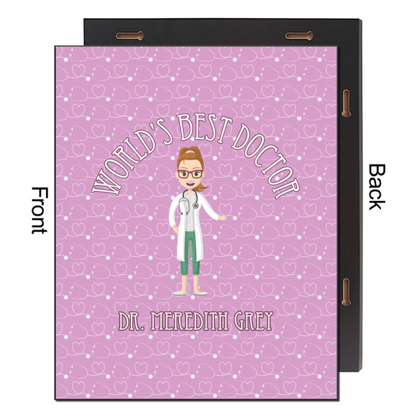 Doctor Avatar 16x20 Wood Print - Front & Back View