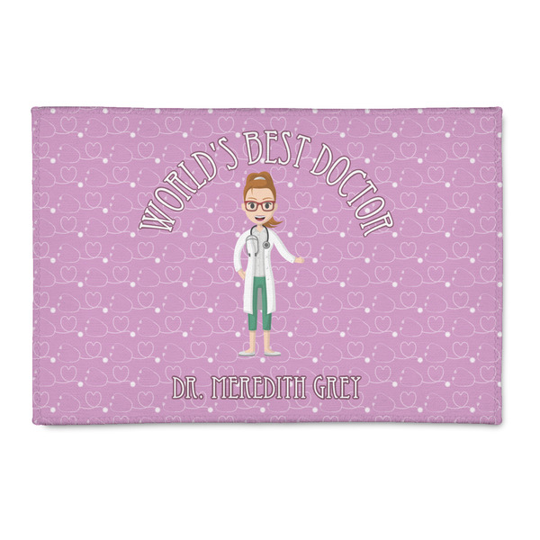 Custom Doctor Avatar Patio Rug (Personalized)