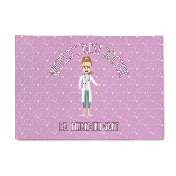 Custom Doctor Avatar 4' x 6' Indoor Area Rug (Personalized)
