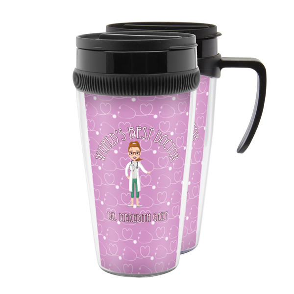 Custom Doctor Avatar Acrylic Travel Mug (Personalized)