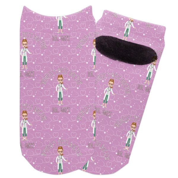 Custom Doctor Avatar Adult Ankle Socks (Personalized)