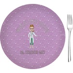 Doctor Avatar Glass Appetizer / Dessert Plate 8" (Personalized)